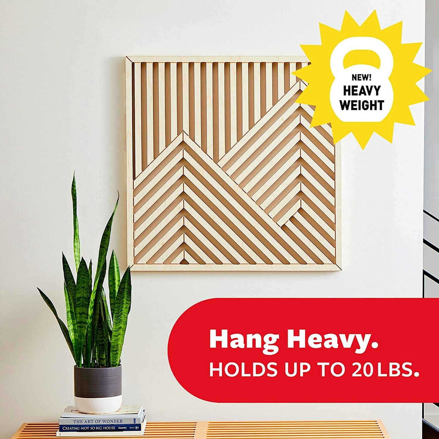 Command Large Picture Hanging Strips, Damage Free Hanging Picture Hangers, No Tools Wall Hanging Strips for Living Spaces, 14 White Adhesive Strip Pairs(28 Command Strips) - Image 4